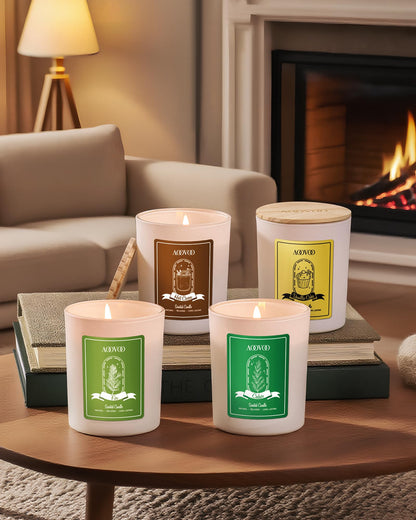 AOOVOO Lavender Scented Candles for Women - Aromatherapy Candle with Crystals Inside, 10oz Soy Candles for Home Scented, Birthday Gifts Mothers Day Candle for Women Mom